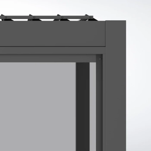 Drzwi Przesuwne 370 x 236 cm - Pergola tarasowa MIRADOR Classic i Premium 111 - Antracyt